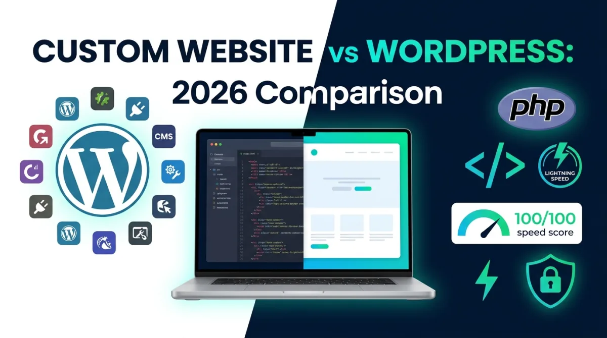 Custom Website vs WordPress: Which is Best for Your Business in 2026?